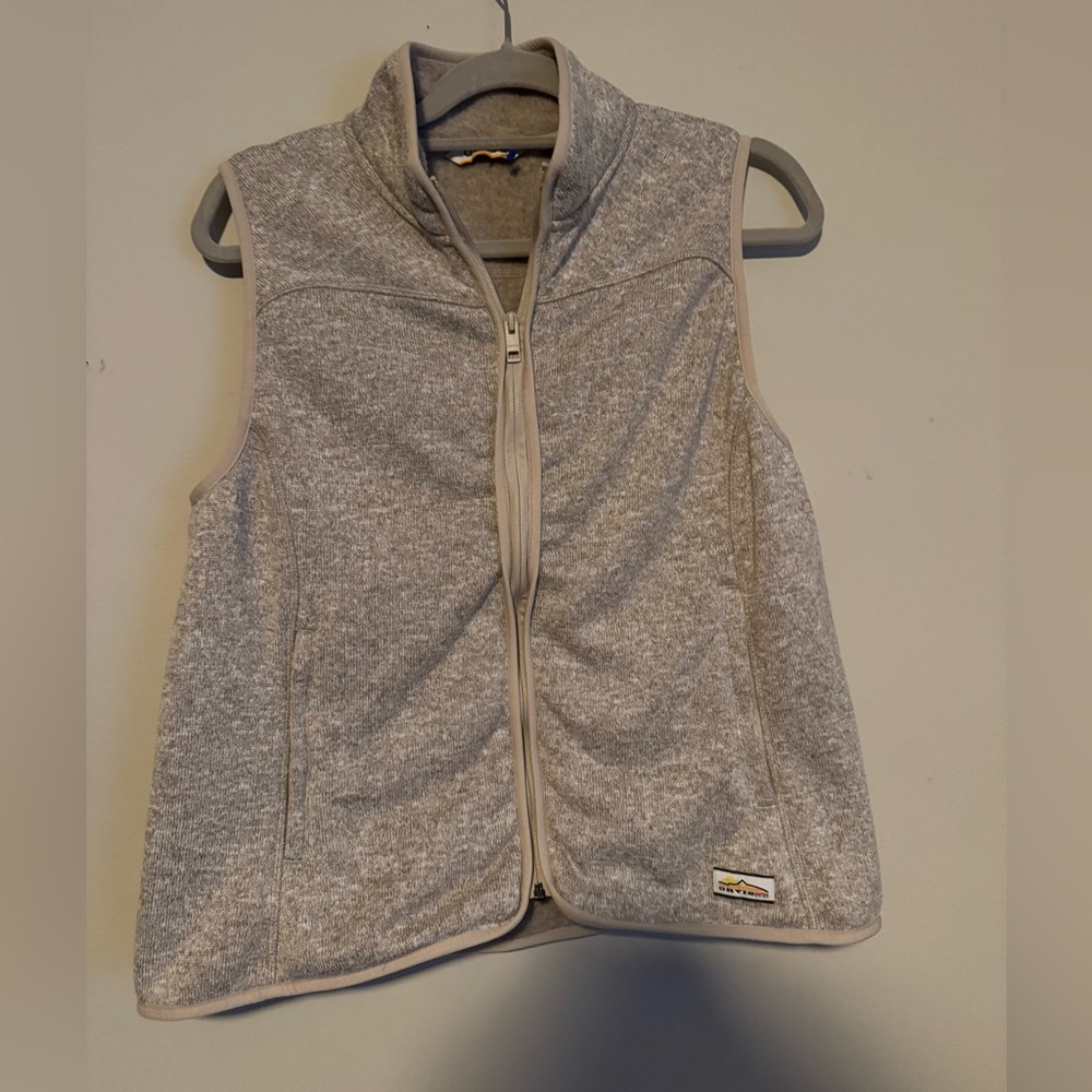 GUC Orvis Heathered Tan/ Beige Women’s Fleece Vest